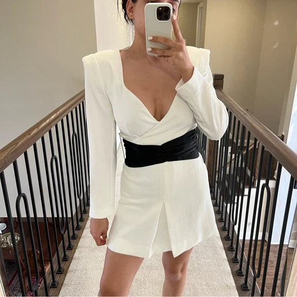 ZARA CONTRAST BOW JUMPSUIT - Picture 3 of 14